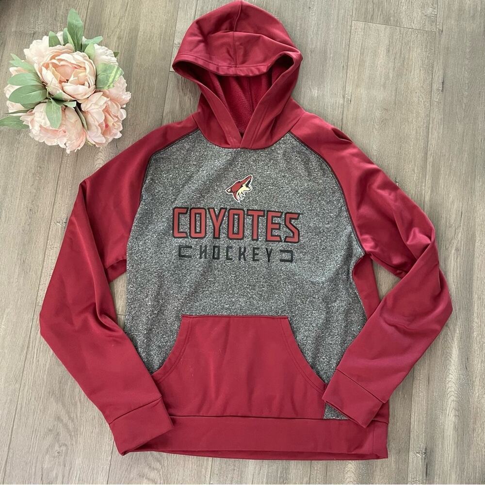Men’s NHL Coyotes Maroon‎ & Grey Comfy Hoodie